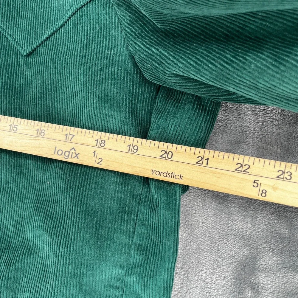 Vintage Sheplers Corduroy Western Blazer Men's 42 Reg Green Suede Elbow Patches